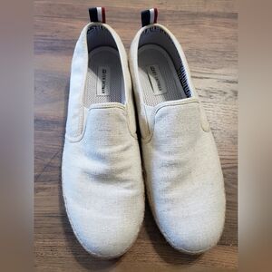 Ben Sherman Men's Cream Slip-On Loafers Espadrilles